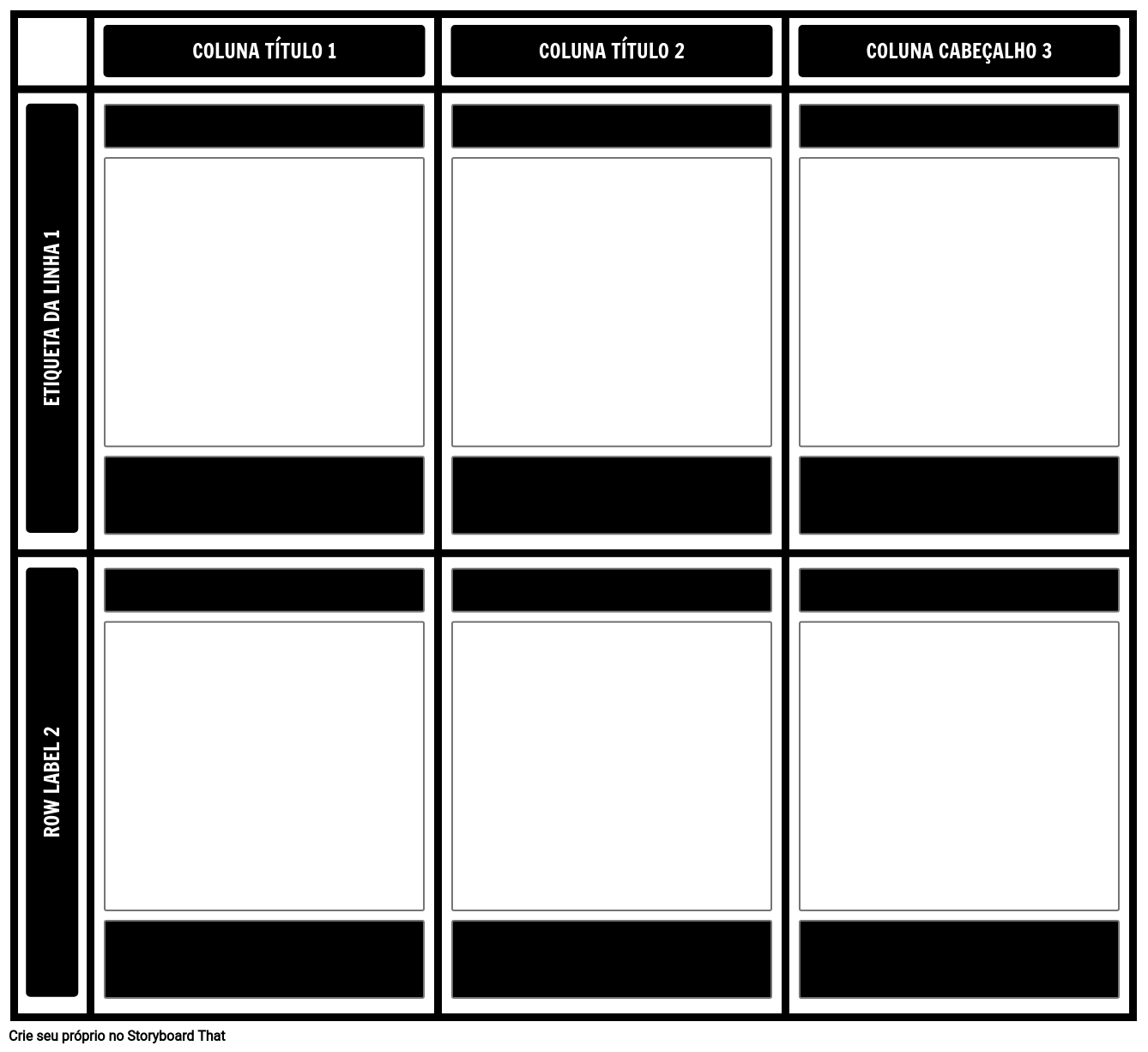 Gráfico 2x3 Em Branco Storyboard Por Pt Examples 7241