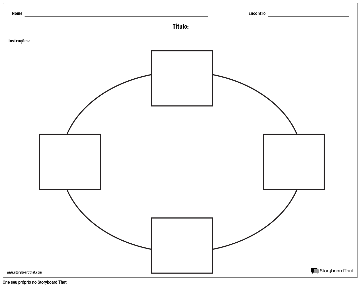 Gráfico Circular 4 Storyboard Por Pt Examples