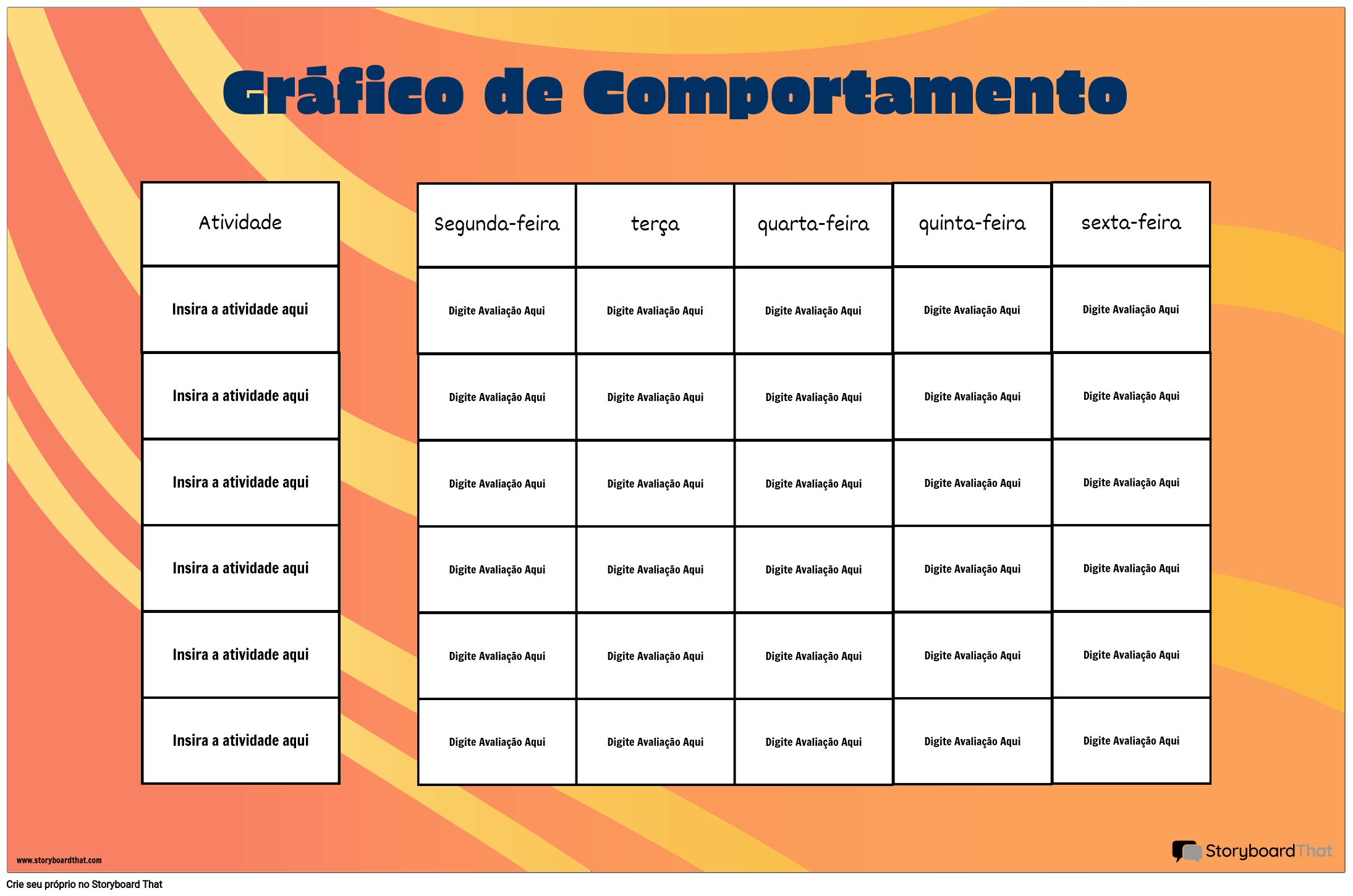 Gráfico De Comportamento De Grade Storyboard Por Pt Examples 9708