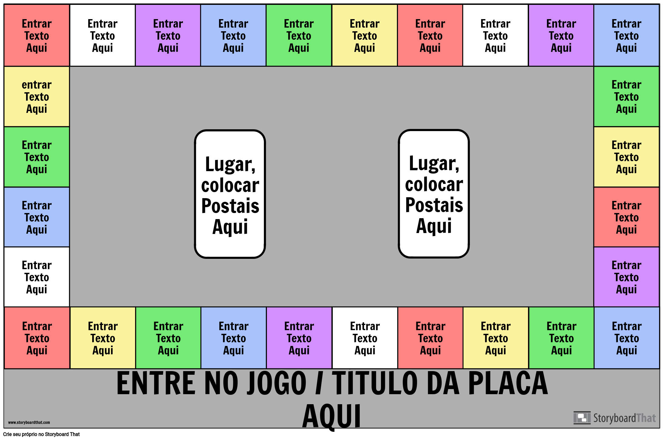 Jogo De Tabuleiro Retangular Storyboard Por Pt Examples