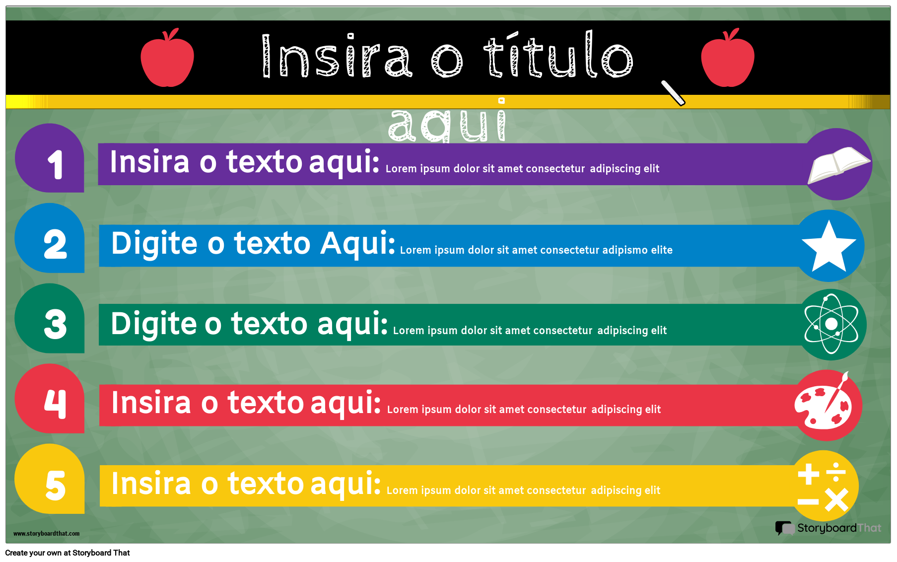 Lista Infográficos Cor Paisagem 4