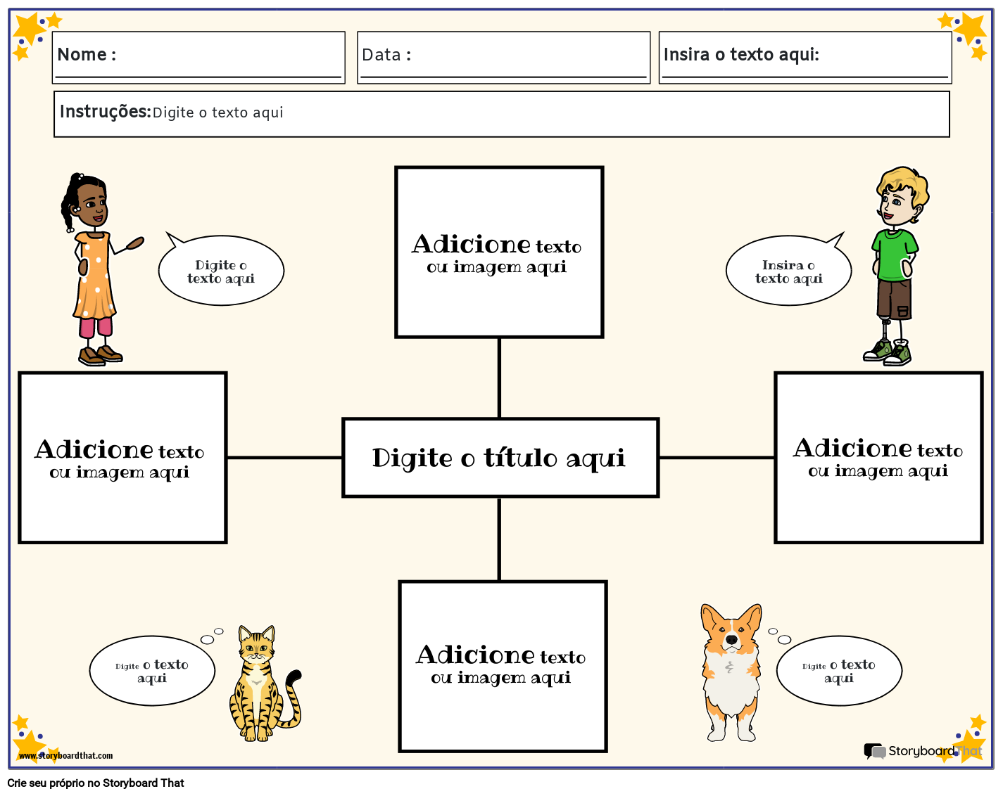 Mapa De Aranha Color Paisagem 1 Storyboard Por Pt-examples