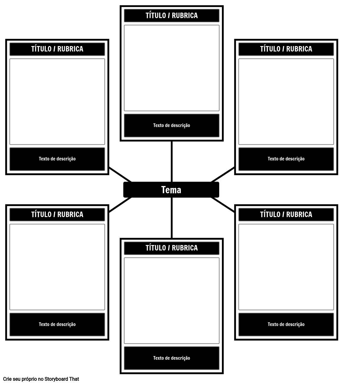 Modelo De Aranha De 6 Células Storyboard Por Pt Examples