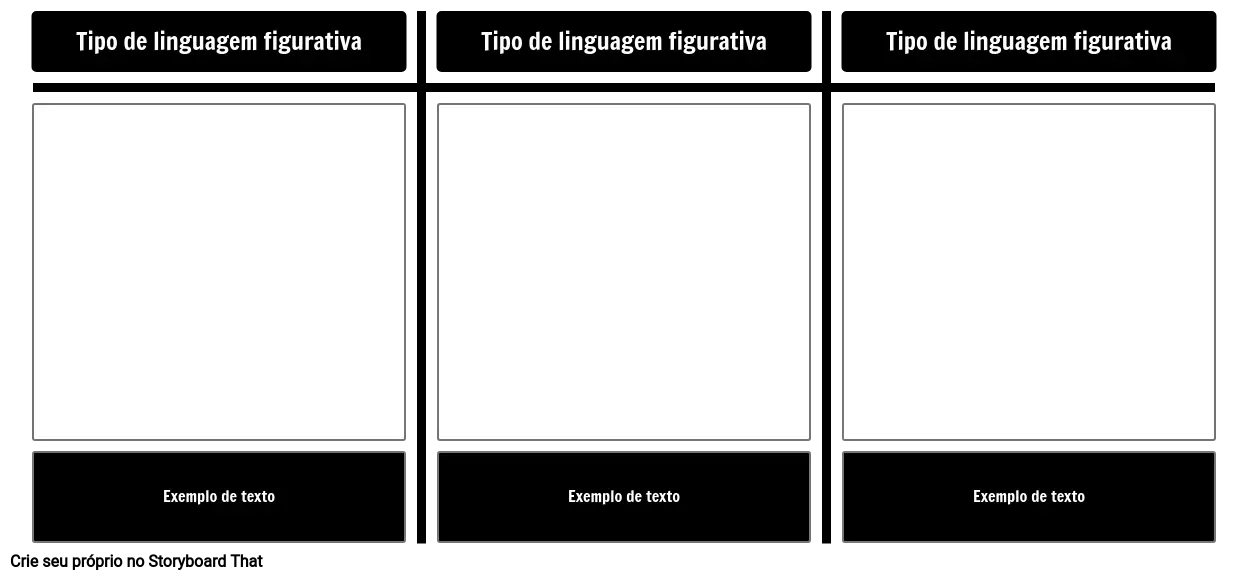 Modelo De Exemplos De Linguagem Figurativa Storyboard 8882