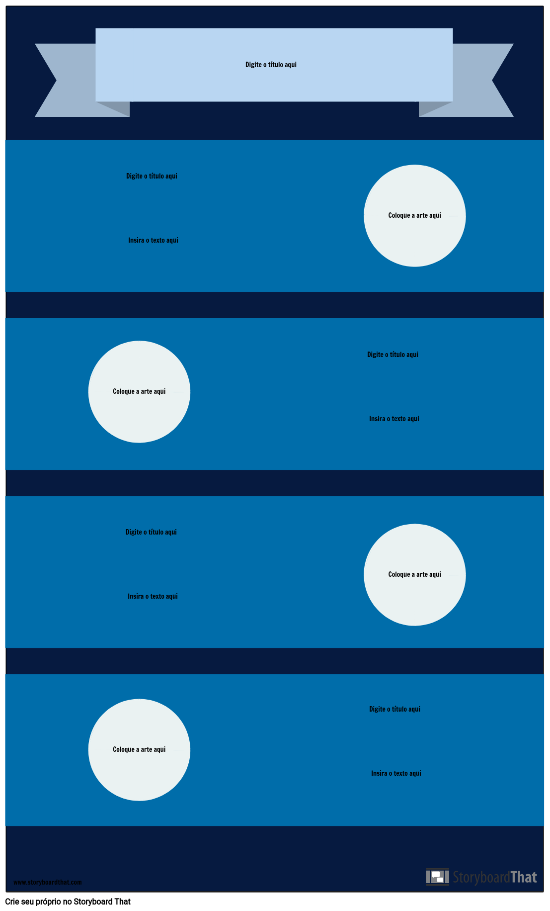 Modelo de Infográfico Azul Storyboard por pt-examples