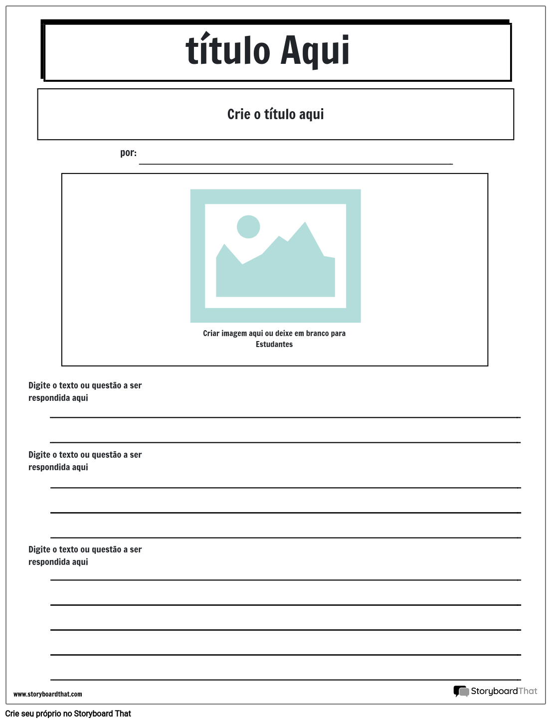 Modelo De Jornal 7 Storyboard Por Pt Examples 5419