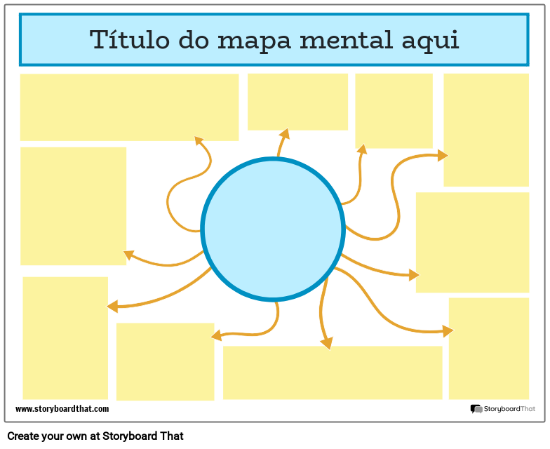 Modelo de Mapa Mental Corporativo 1 Storyboard