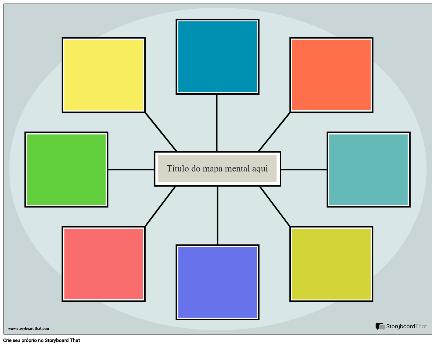 Modelo De Mapa Mental Corporativo 4 Storyboard 6500