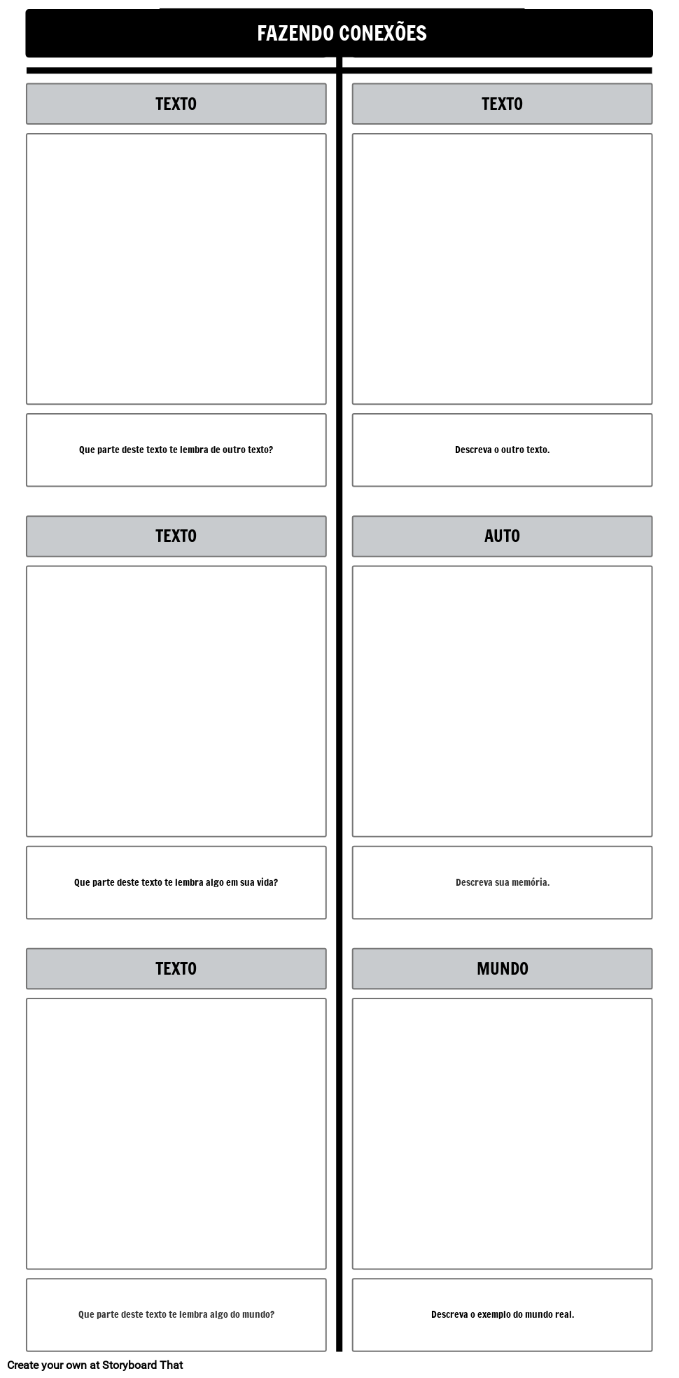 Modelo de TChart de Conexões de Texto Storyboard