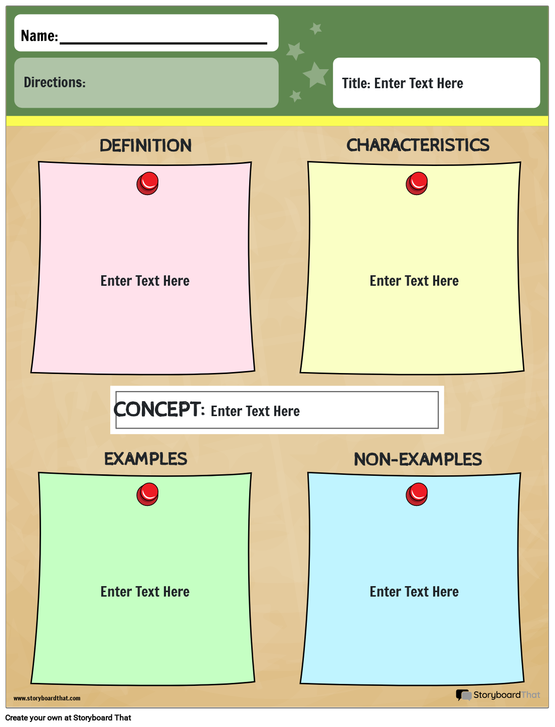 Modelo Frayer 16 Storyboard By Pt-examples