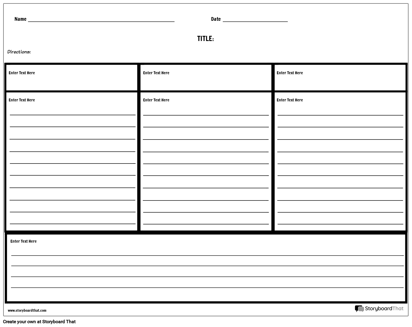 Notas Example Page Notas de Três Colunas com Linhas القصة المصورة من قبل pt-examples