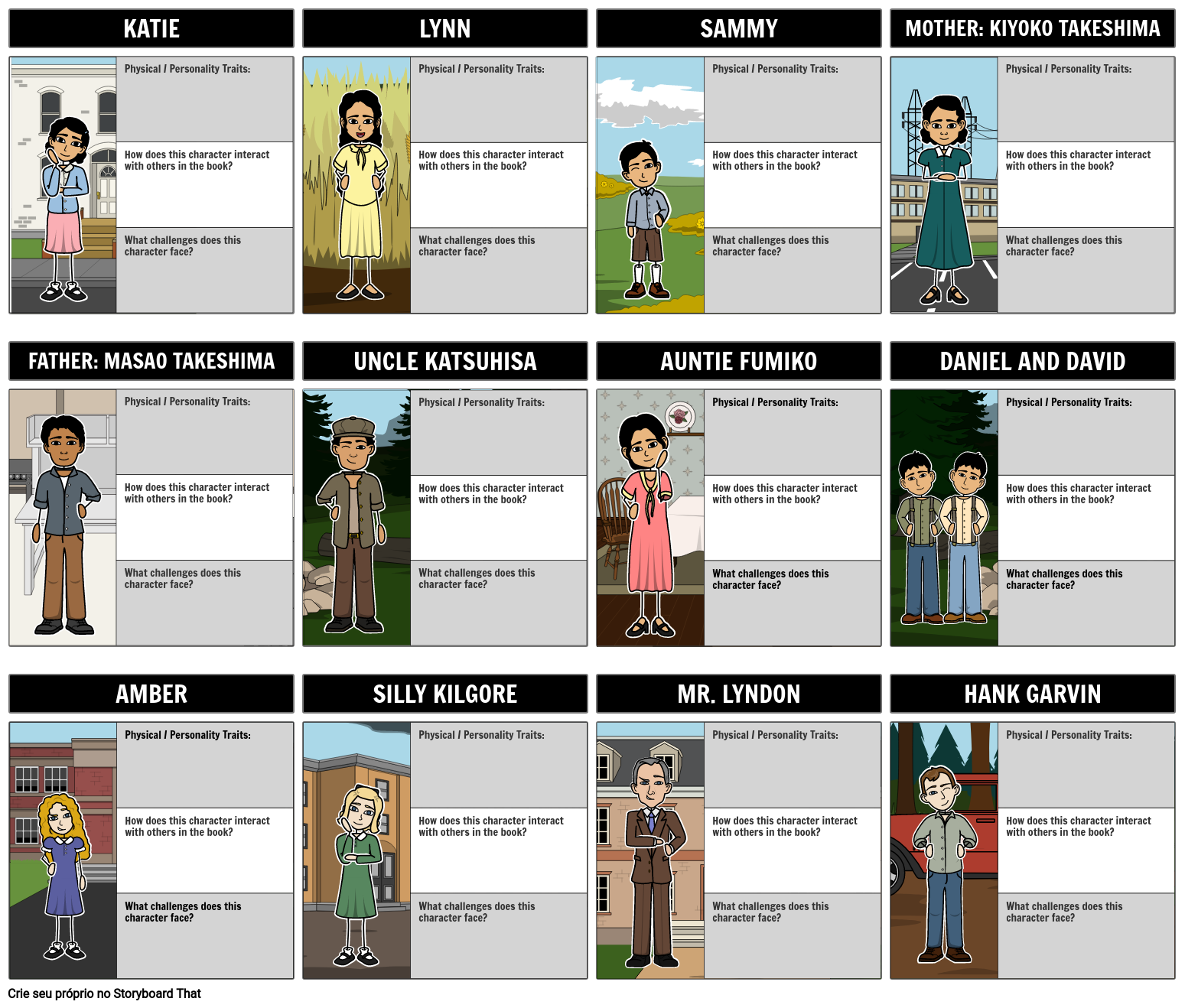 Personagens Kira-Kira Storyboard por pt-examples