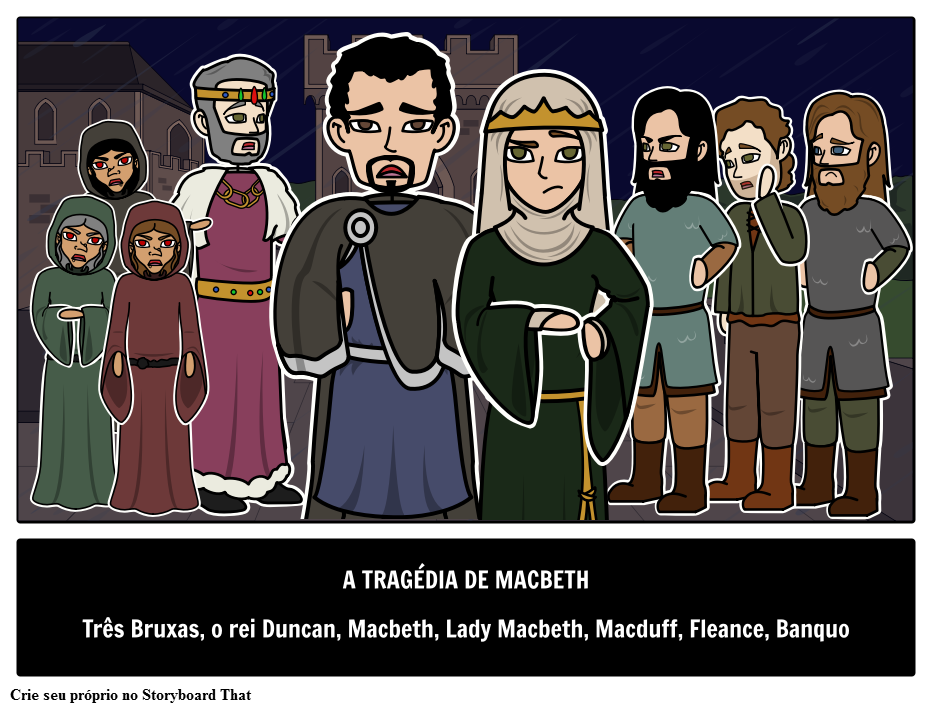 Personagens Principais De Macbeth Storyboard Por Pt Examples