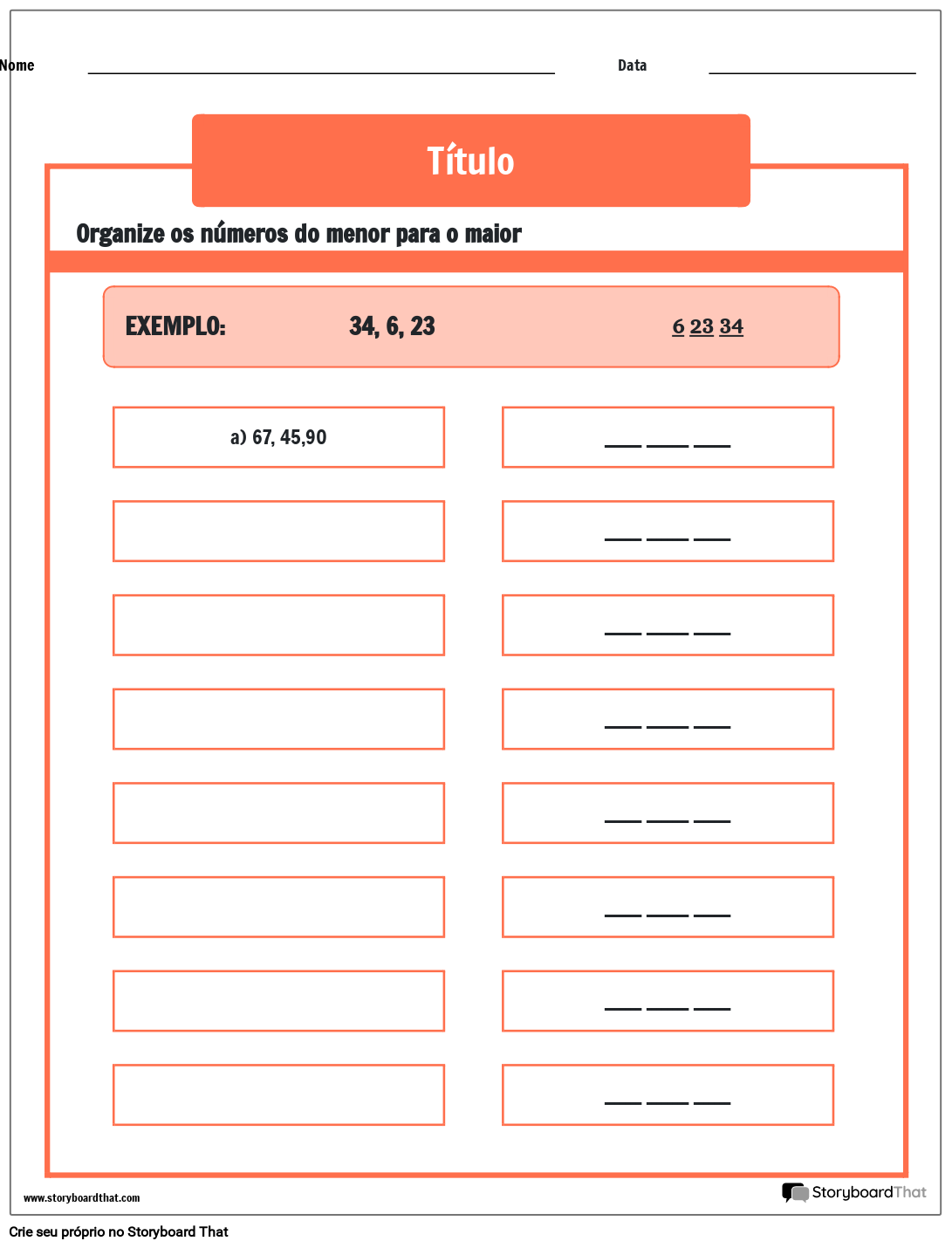 Planilha De N meros De Pedido 1 100 Storyboard planilha-de-n-meros-de-pedido-1-100-storyboard