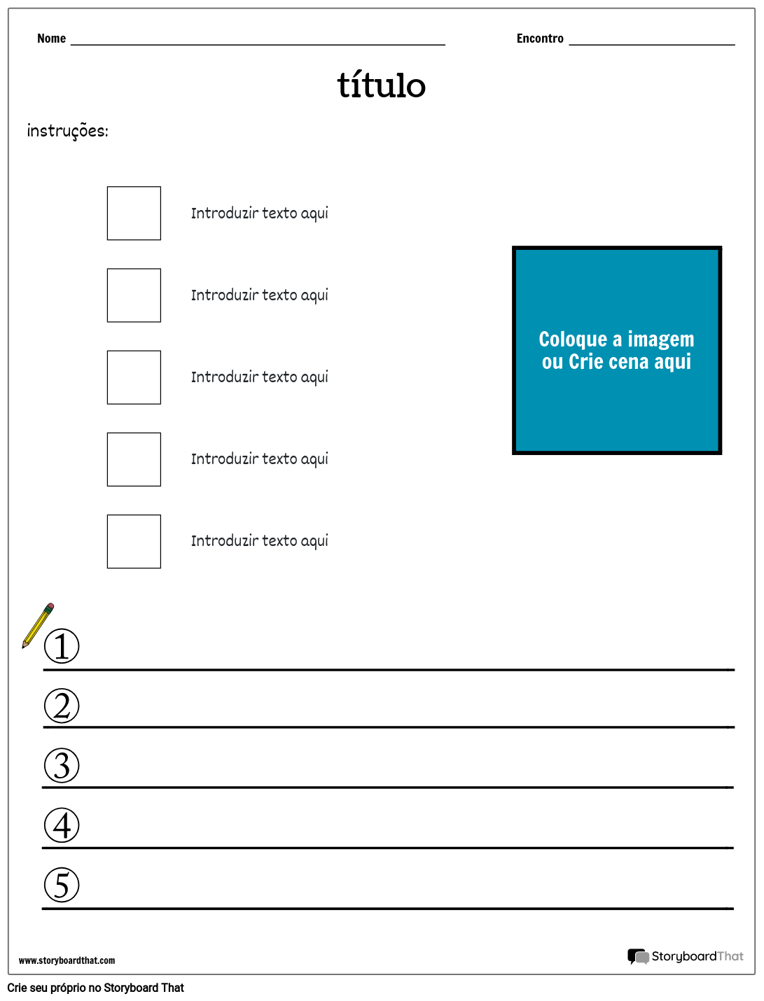 Planilha De Sequenciamento 2 Storyboard By Pt Examples 8740