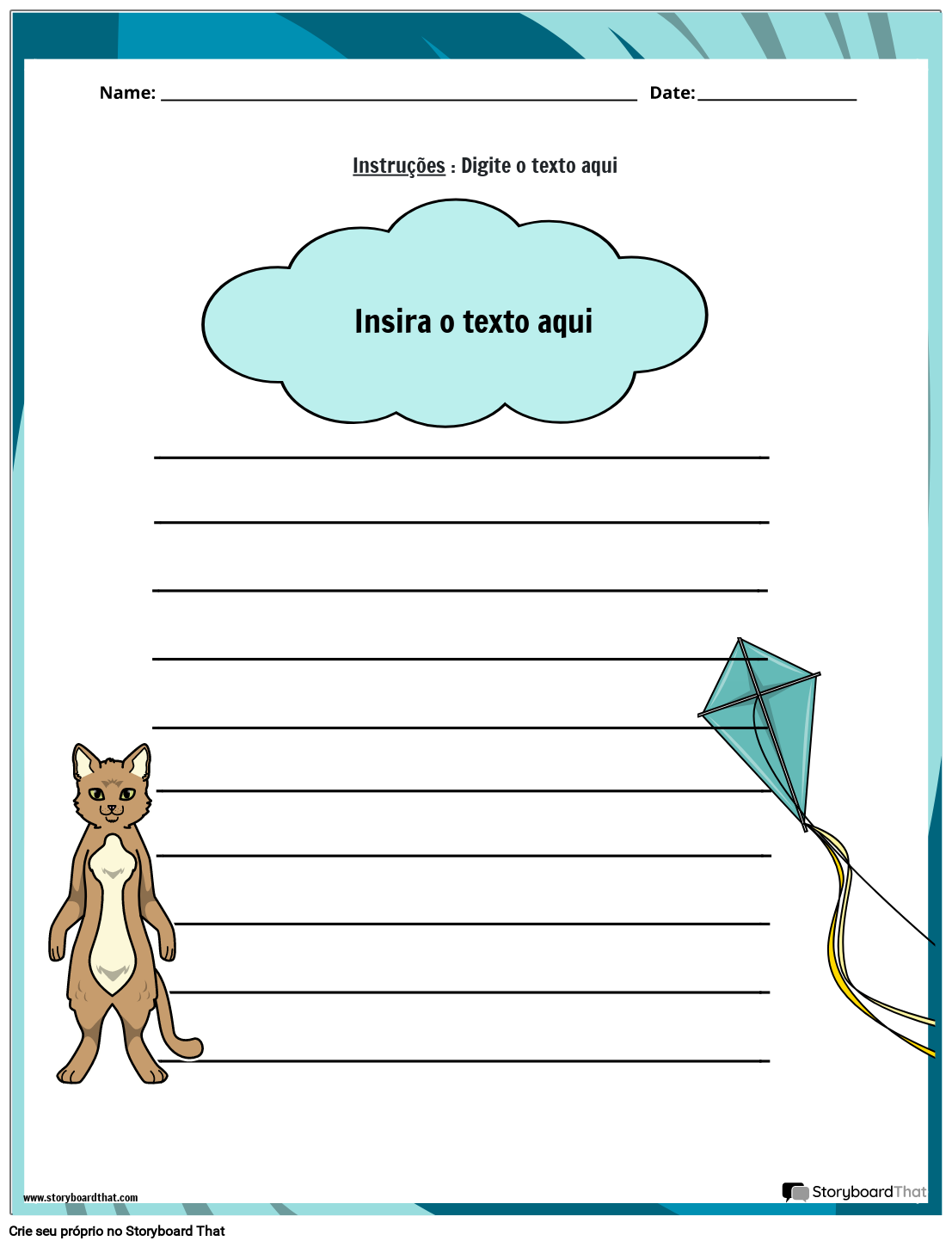 Planilhas de esquema de rimas de poesia Storyboard