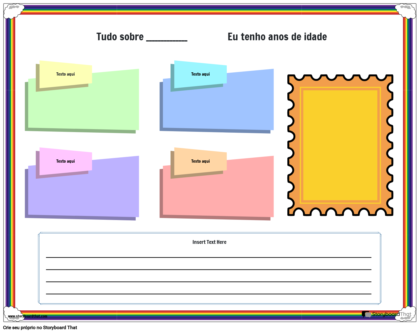 P Ster Colorido Tudo Sobre Mim Storyboard Por Pt Examples