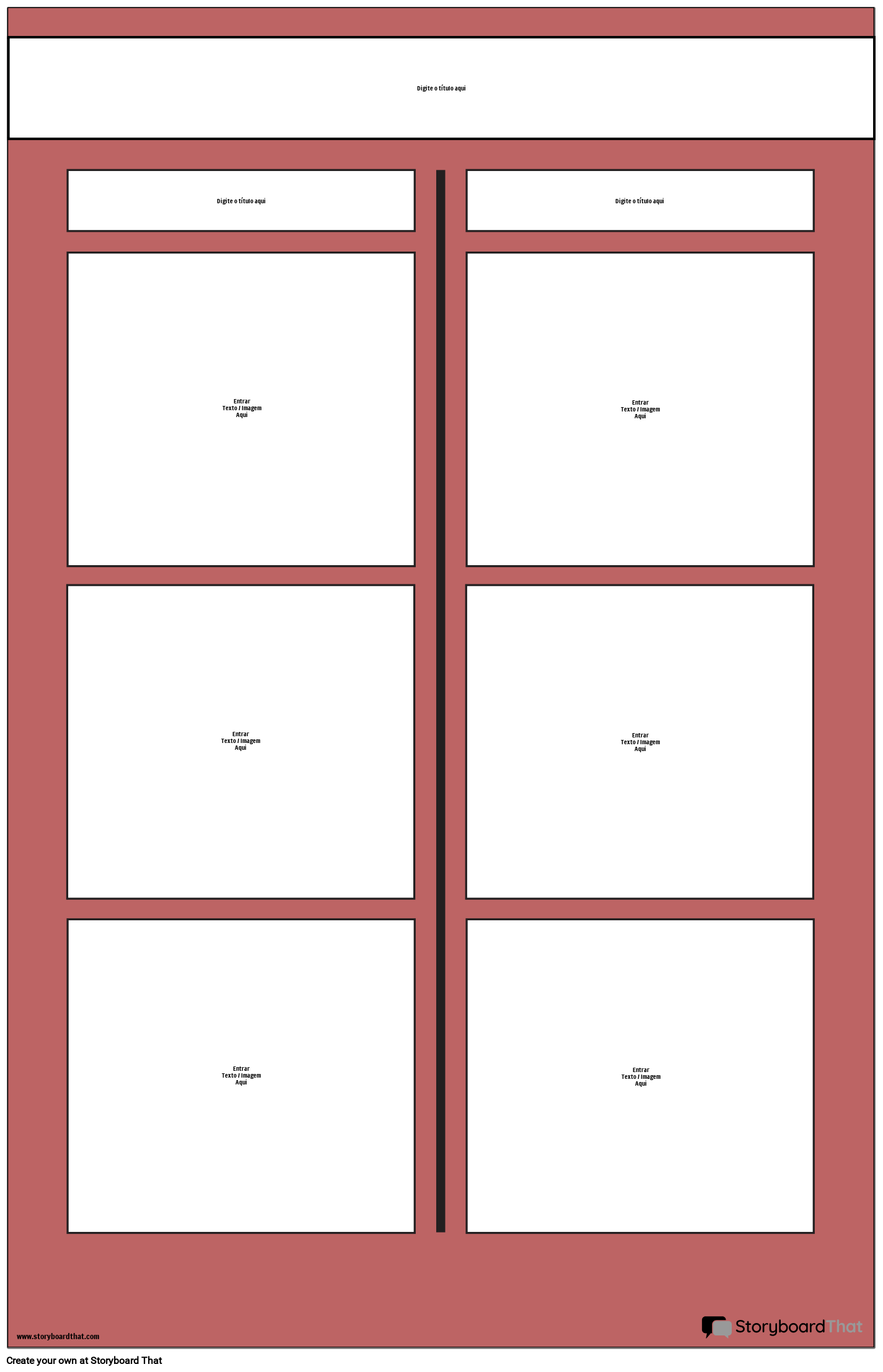 Pôster T Chart Storyboard por ptexamples