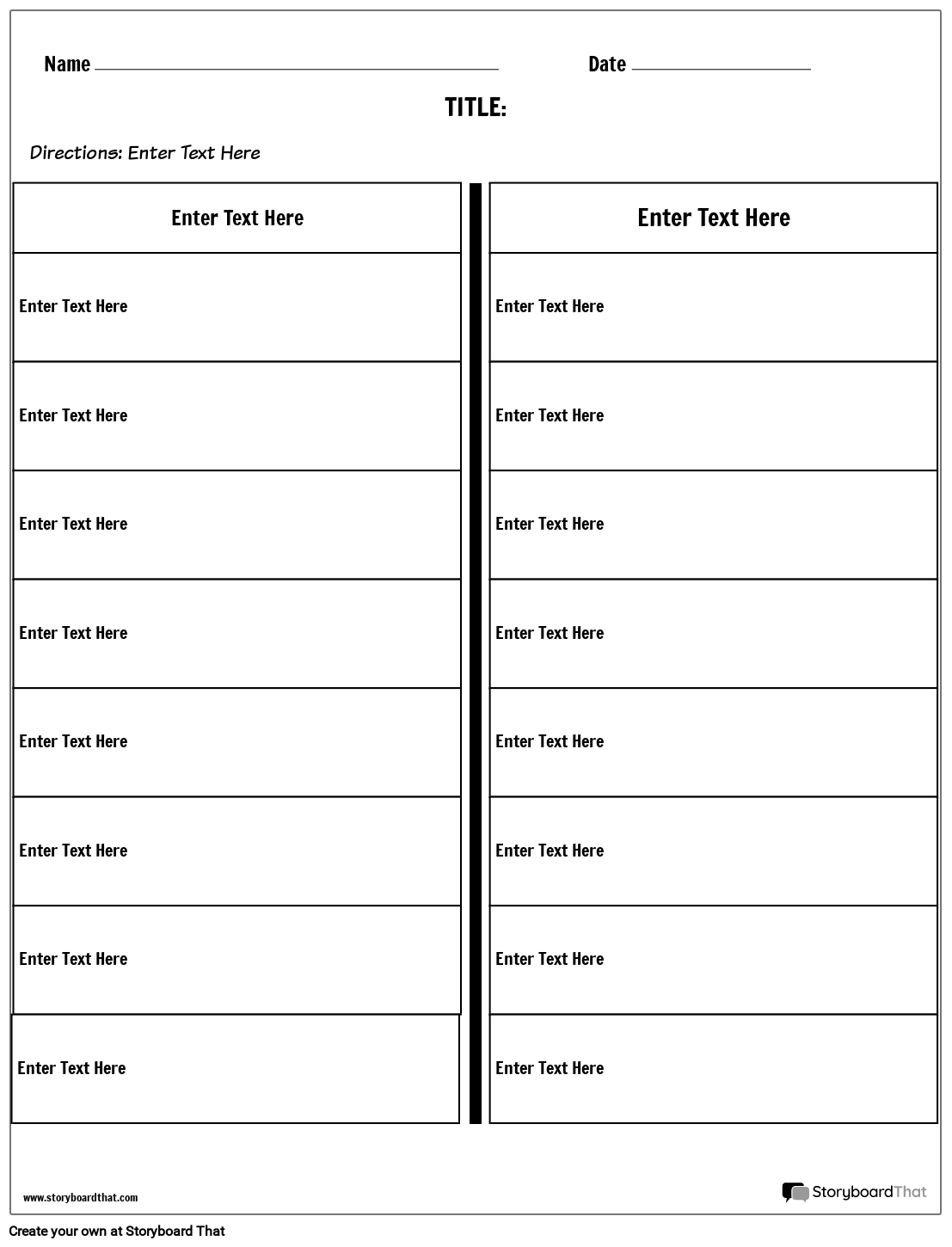 T Chart Com 2 Colunas Storyboard Por Pt Examples 5290