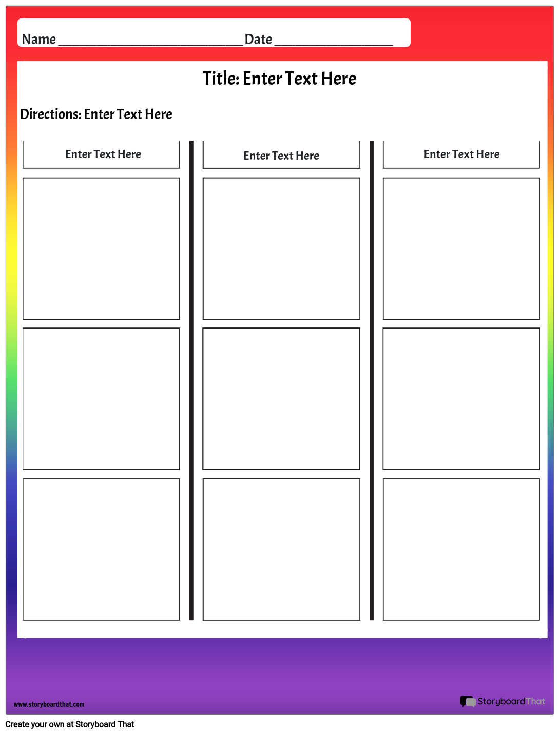 T Chart Retrato Cor 1 Storyboard Par Pt Examples