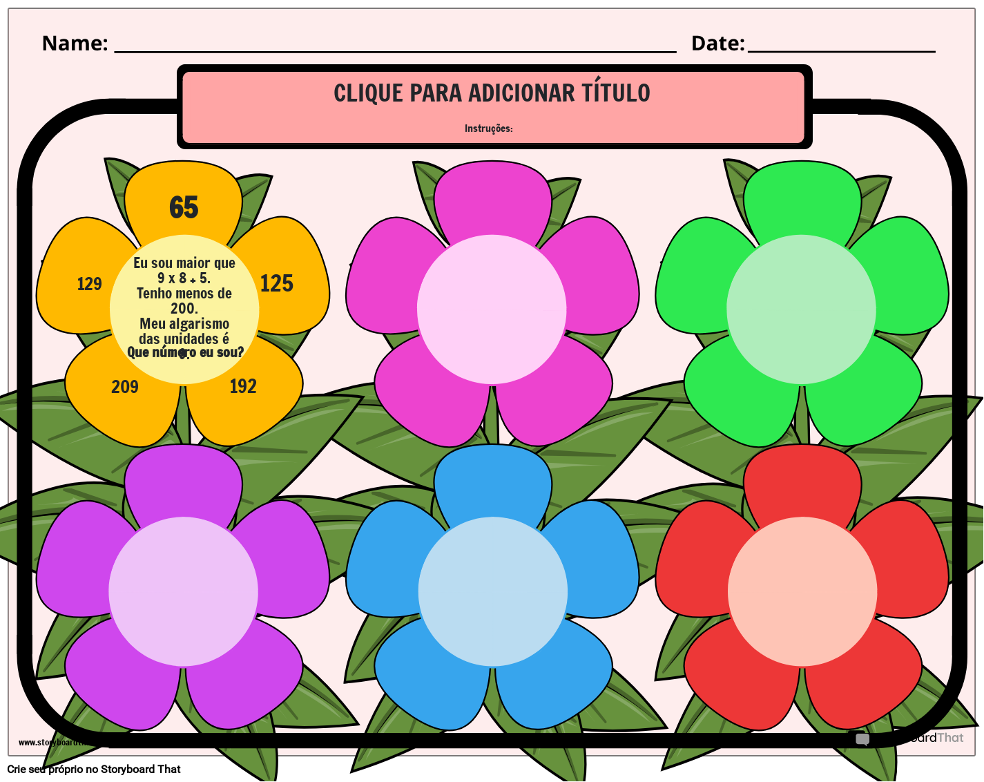 tema-de-flores-planilha-de-enigmas-matem-ticos