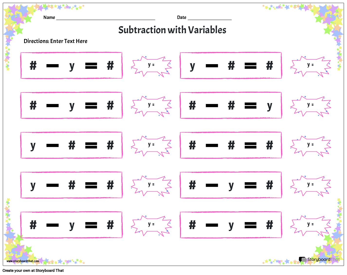 Vari veis Paisagem Cor 3 Storyboard By Pt examples