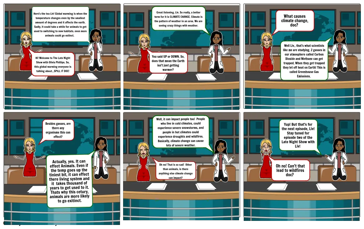 Earth Day climate change storyboardthat