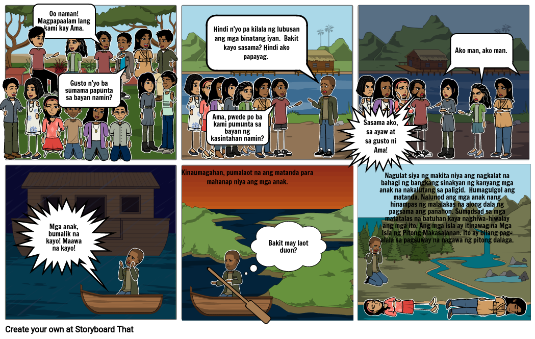 Pitong Makasalanan Storyboard By Queencess