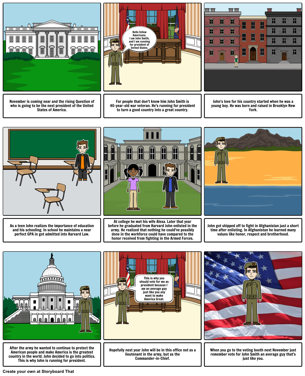 John for President Storyboard por quinnlippmann