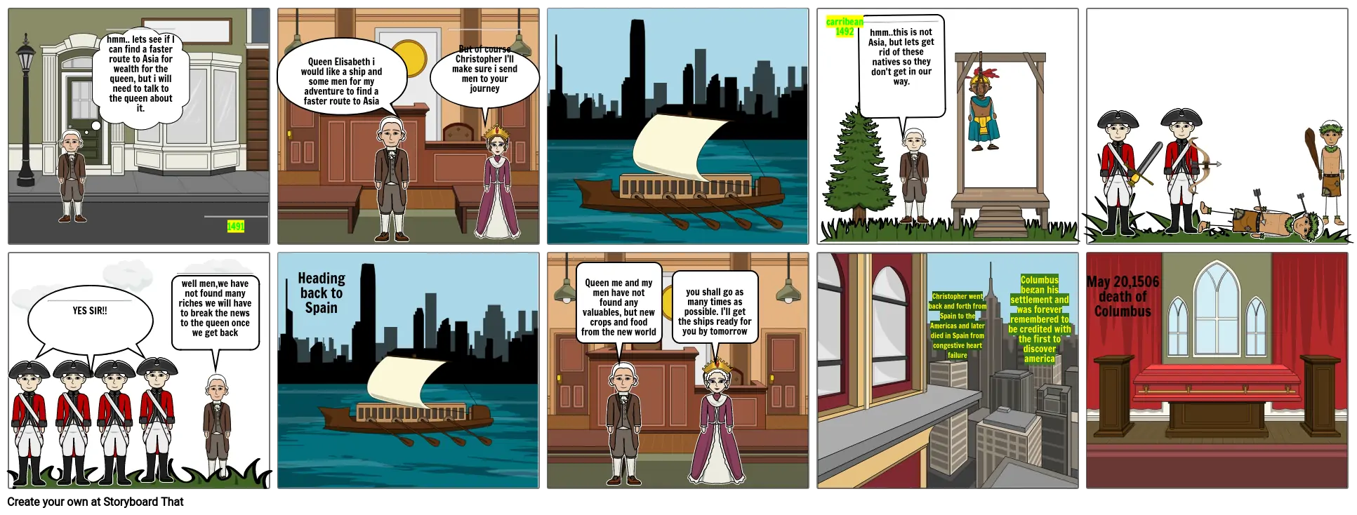 TX History Comic Strip