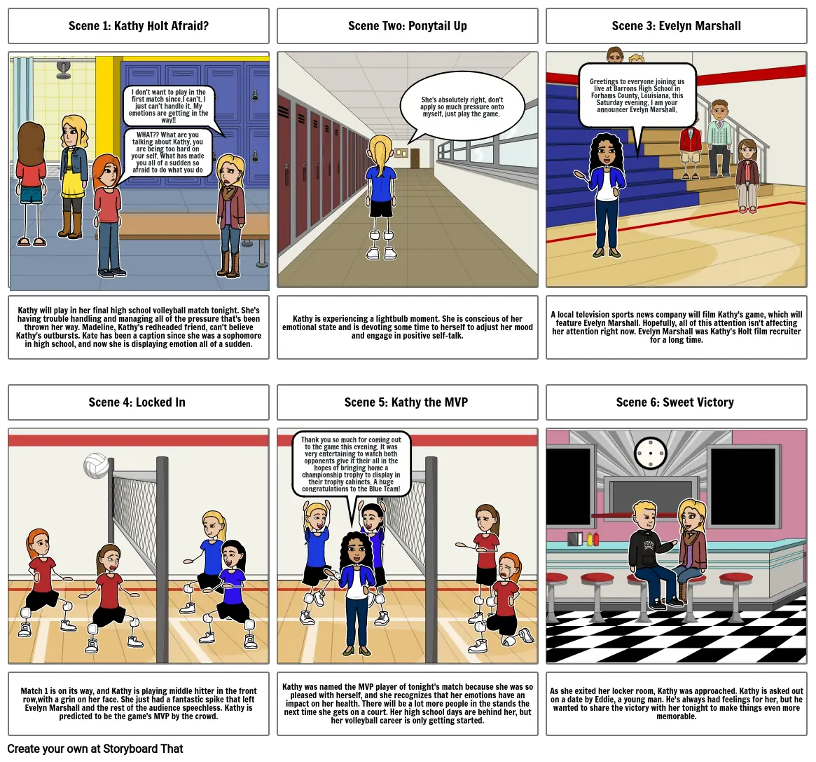 volleyball storyboard