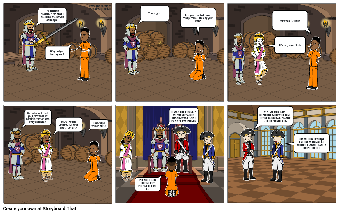 After The Battle Of Plassey Storyboard By Raghav40534