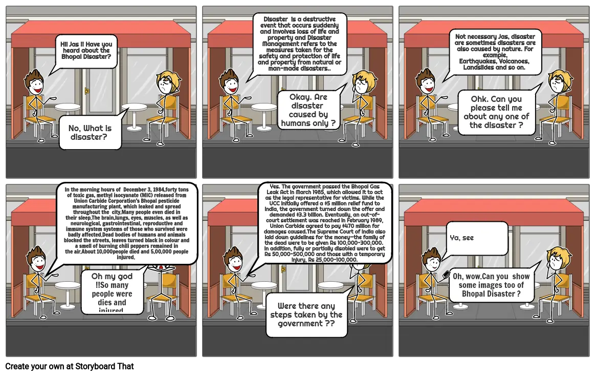 Comic Strip on Disaster Management