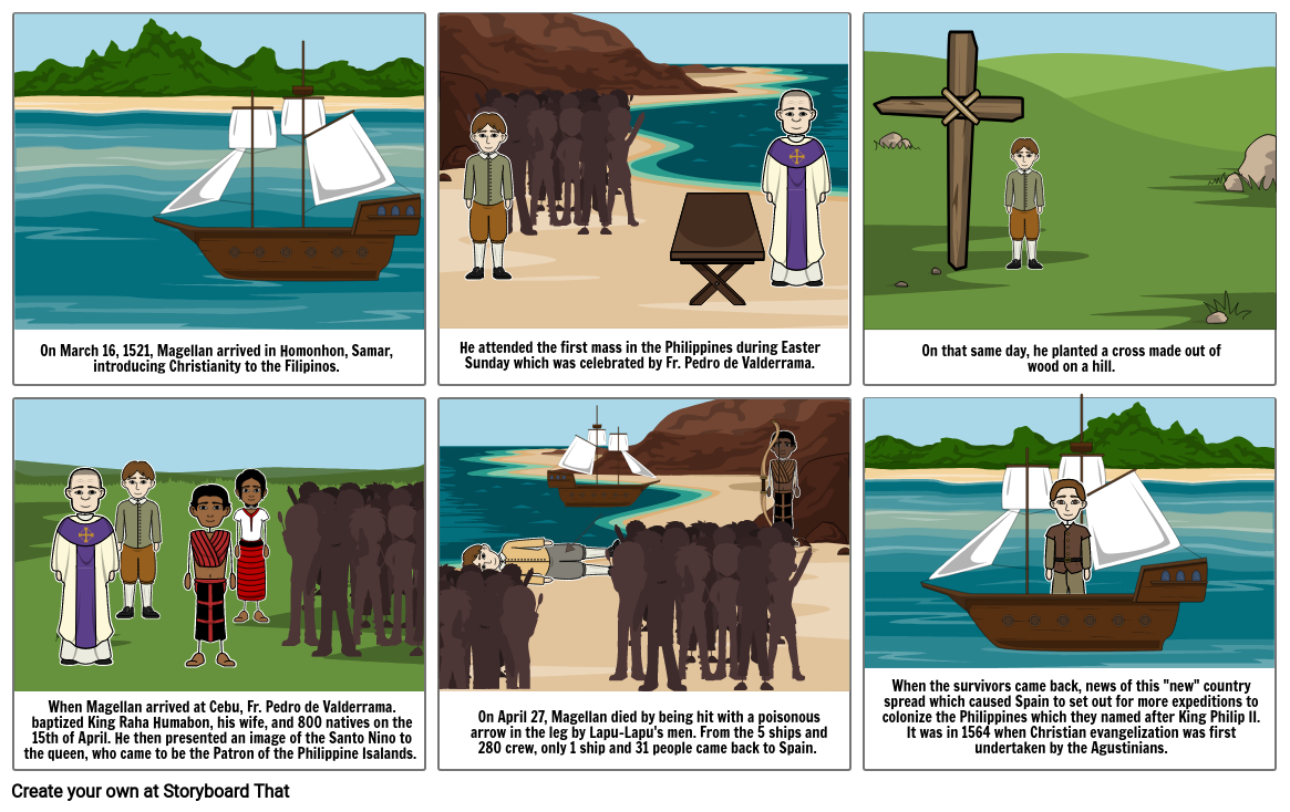 Christianity Reaches the Philippines Storyboard