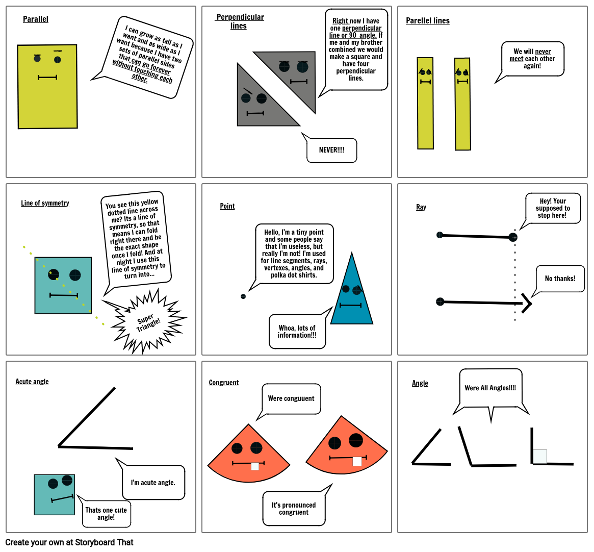 Intro to Geometry - Lost Panfletos Storyboard by pt-examples