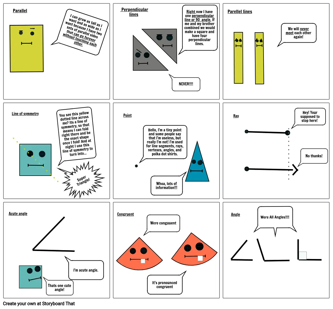 Geometric Comic Strip