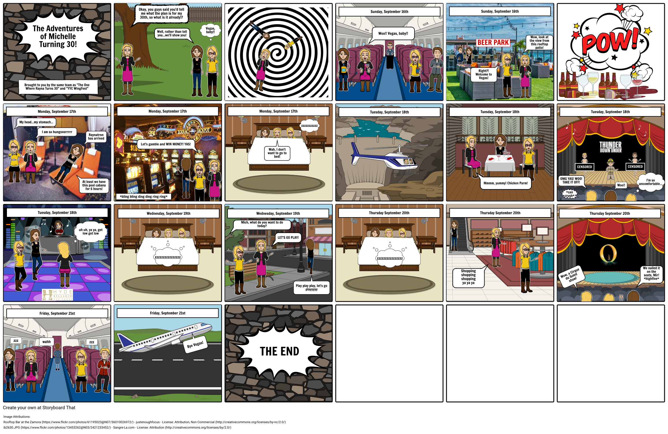 Michelle's 30th Birthday Storyboard por rayna1287
