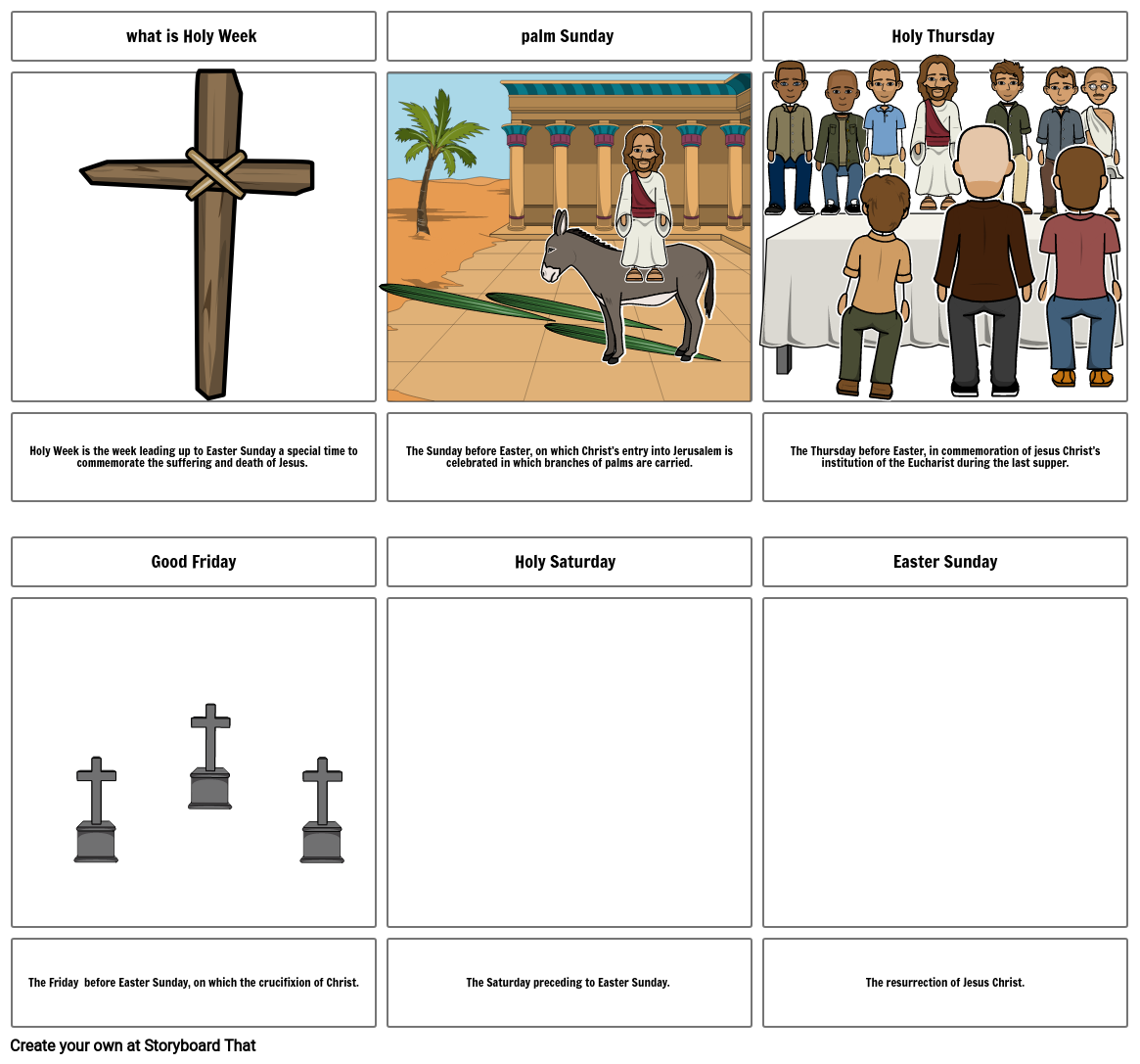The Holy Week Storyboard by rchopra