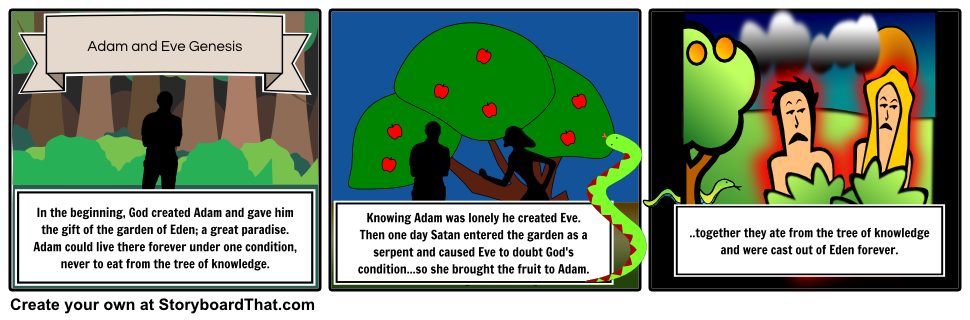 Adam and Eve Storyboard af rebeccaray