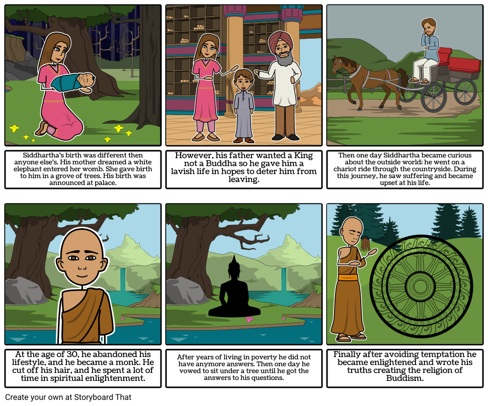 Buddha Storyboard par rebeccaray