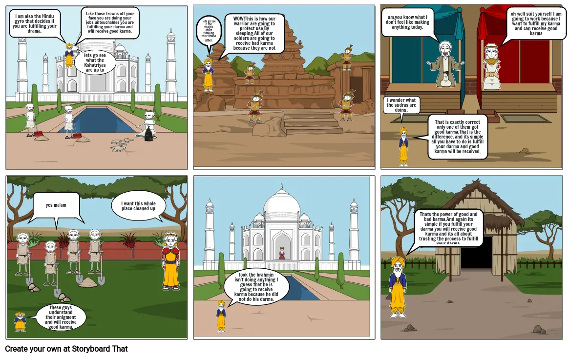 ancient India storyboard