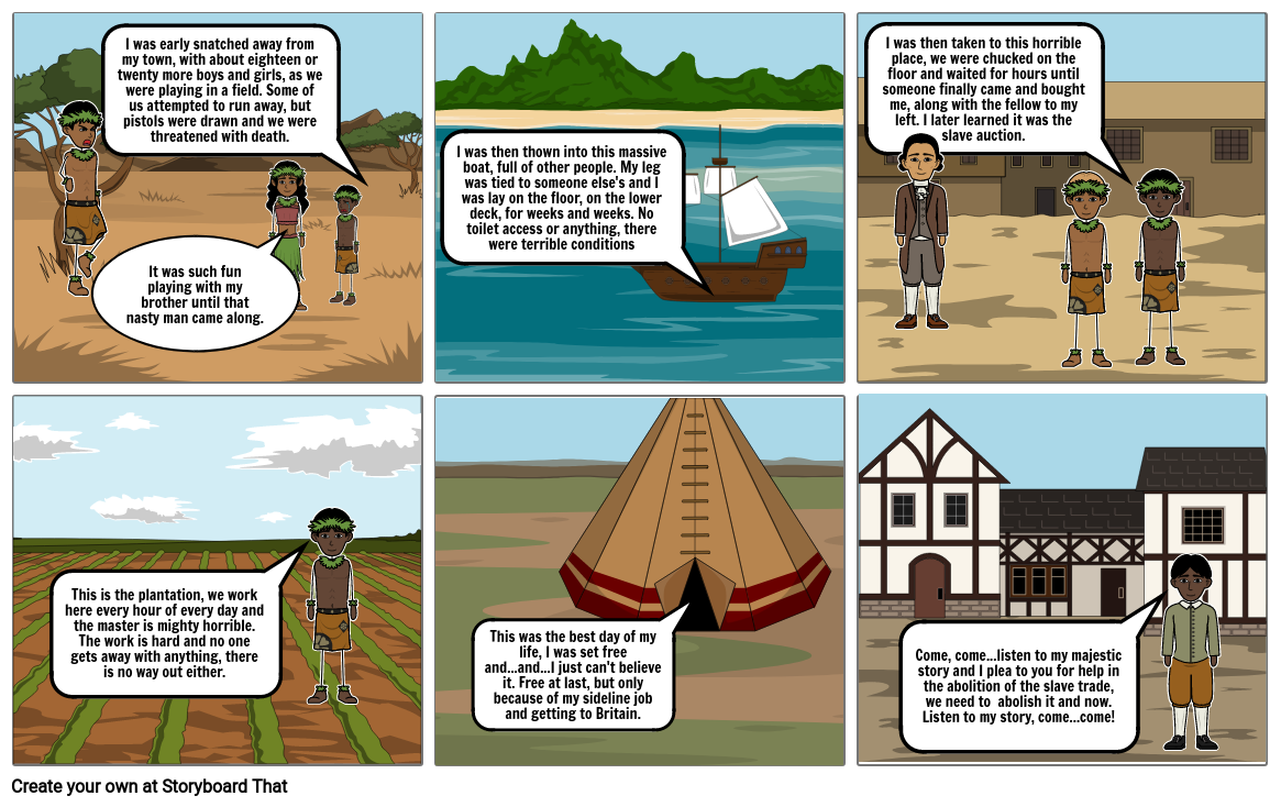 Slavery Storyboard by rexana