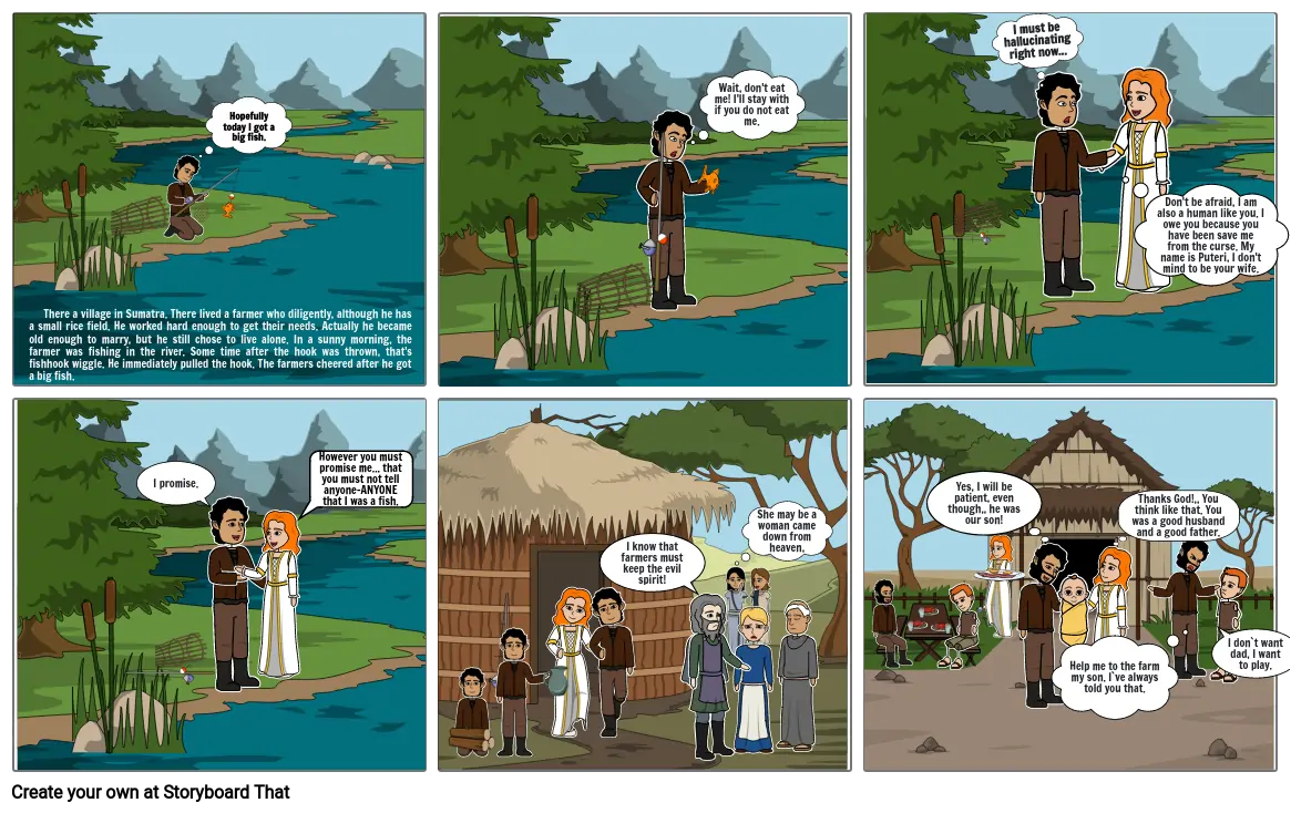 The legend of Toba Lake-comic strips