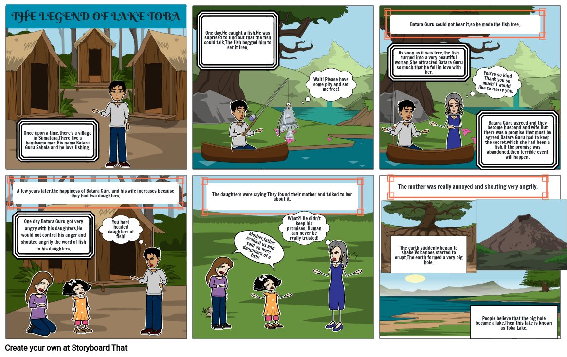 THE LEGEND OF LAKE TOBA Storyboard by rhob