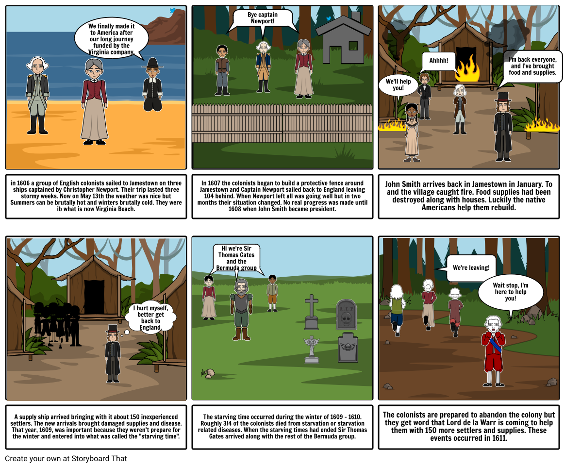 Jamestown Part 1 Storyboard by rjhski
