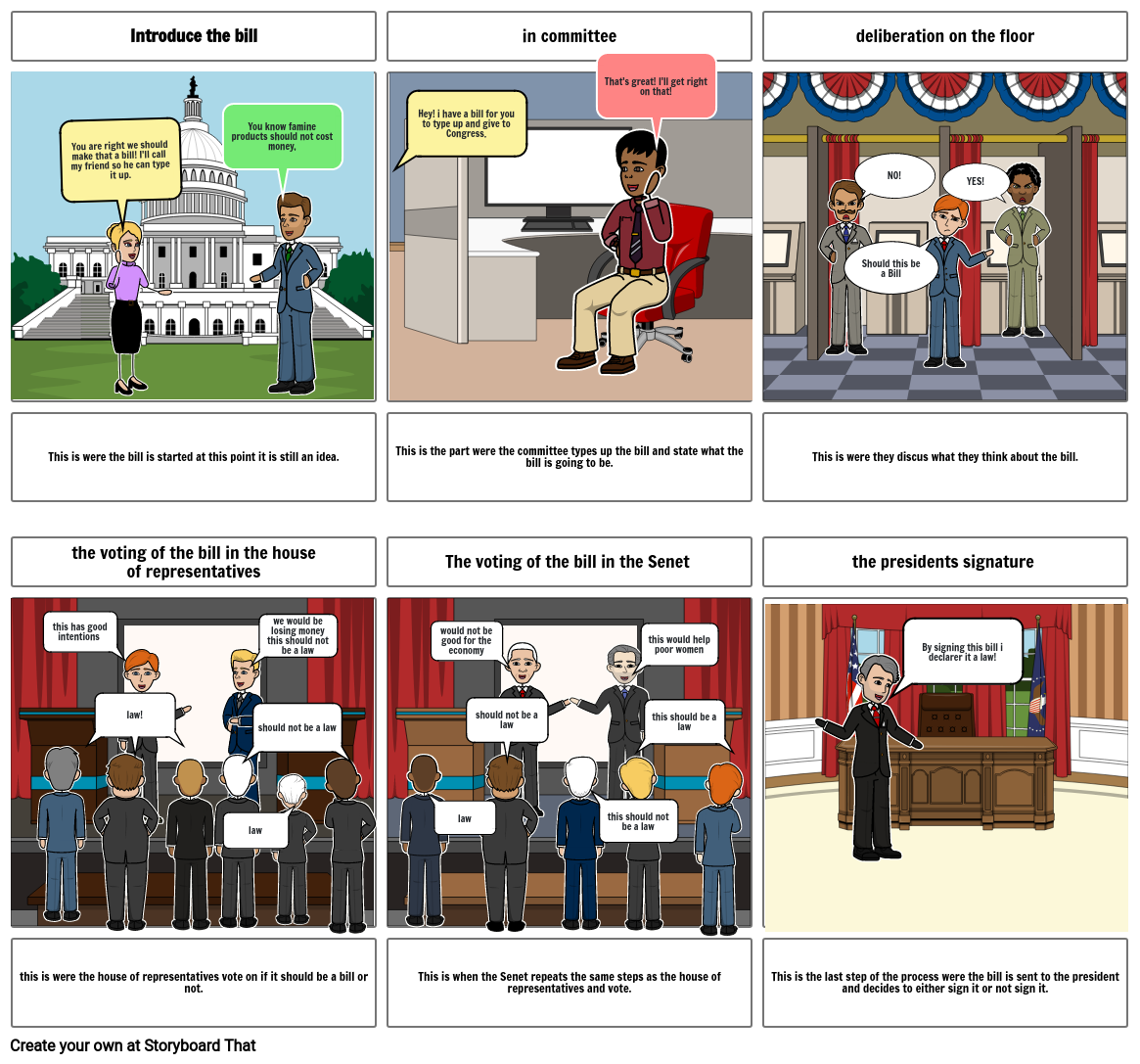 The Bill Process Storyboard por rkelley0982