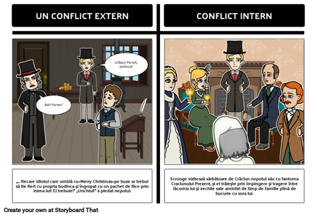 A Christmas Carol Conflict literar
