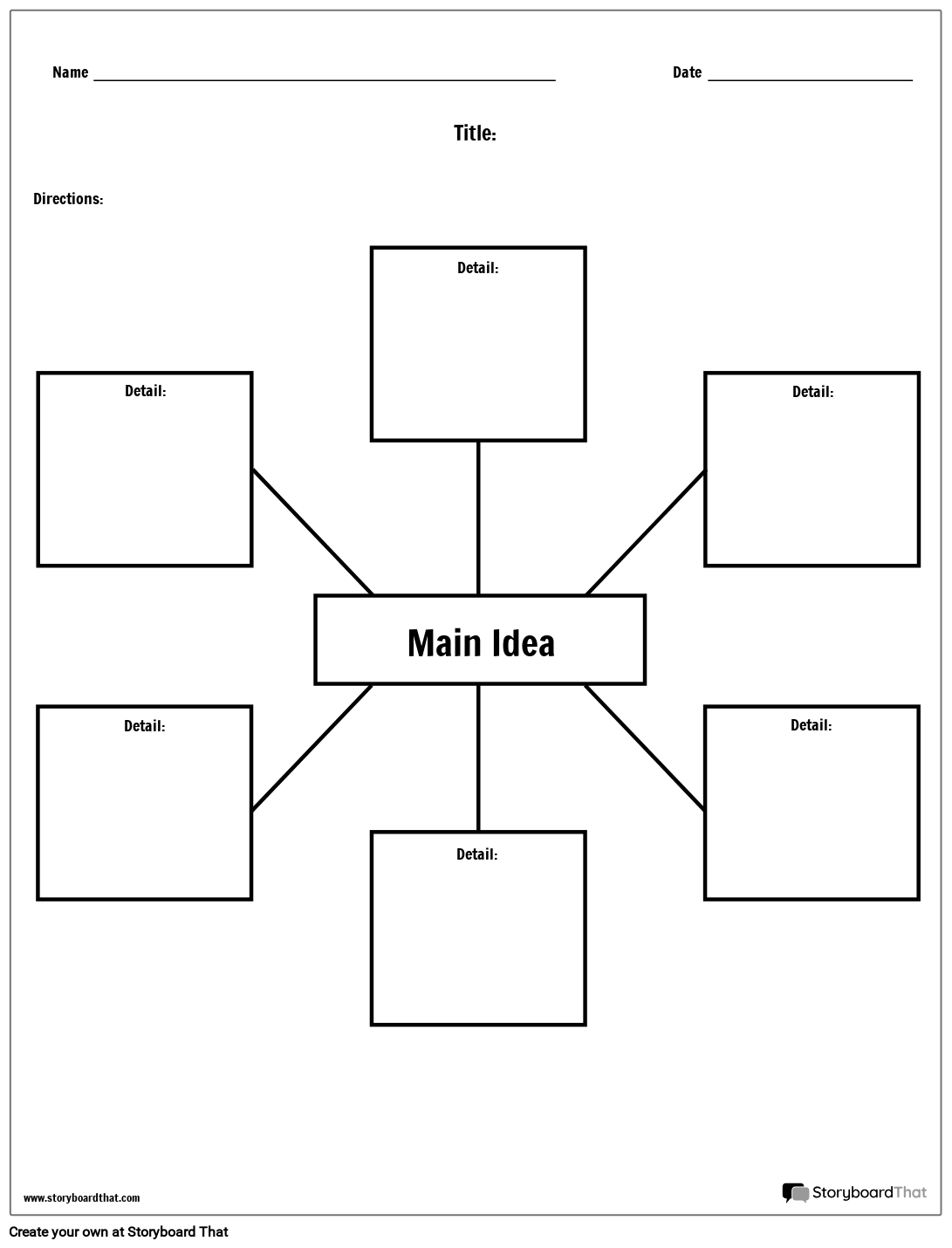 Ideea Principală - Păianjen