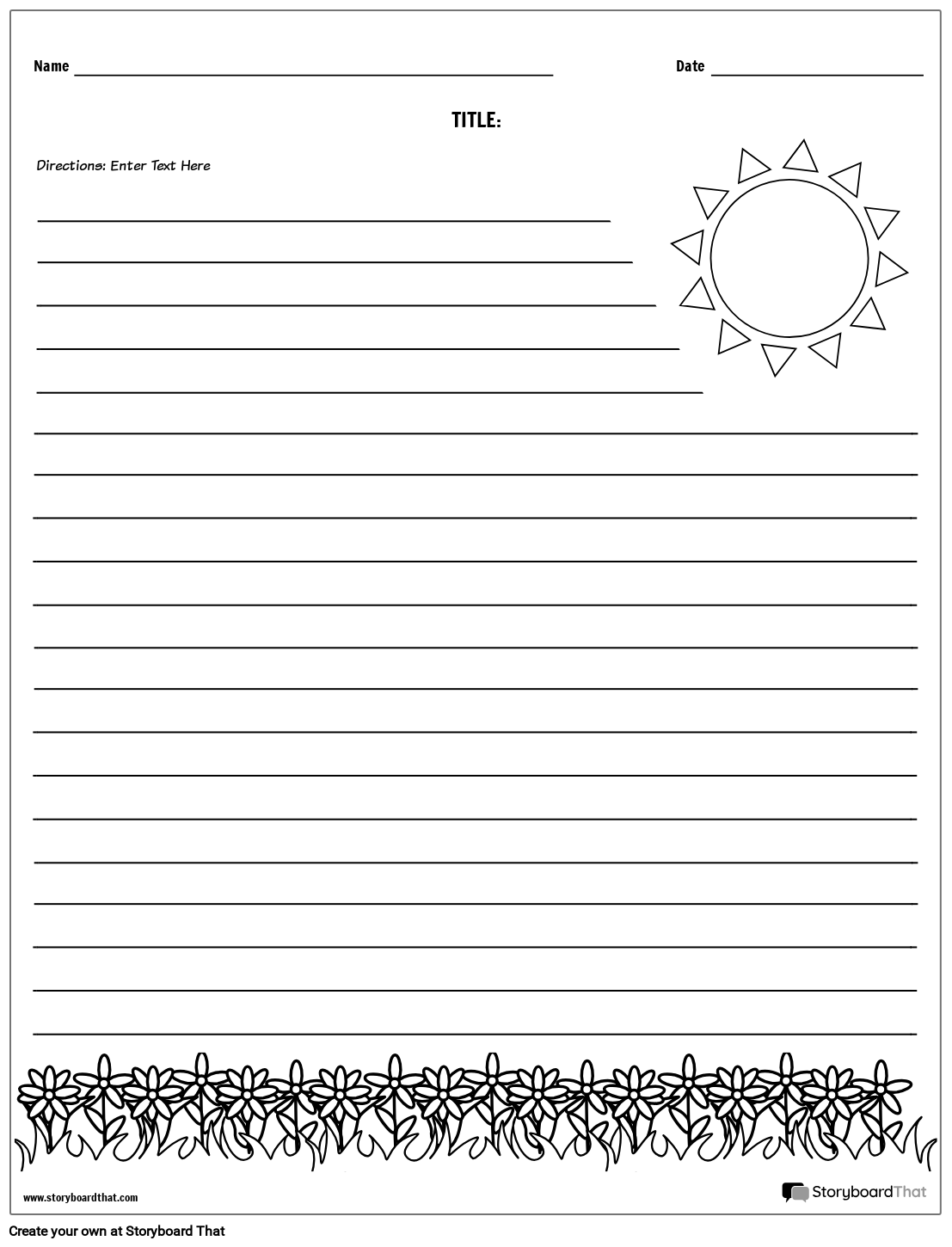 Scriere Creativă - Flori