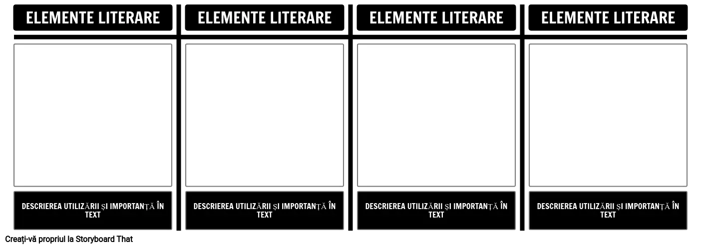 Tabelul cu Elemente Literare